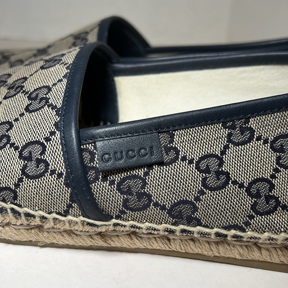 Men’s Gucci, GG Canvas & Leather Espadrille men’s size 10 - Picture 4 of 8